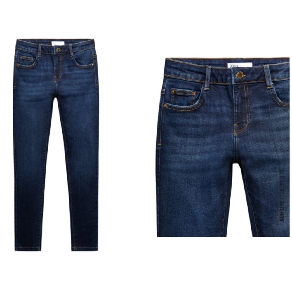 ZARA Z1975 MID-RISE SKINNY JEANS BLUE | 8228/021
